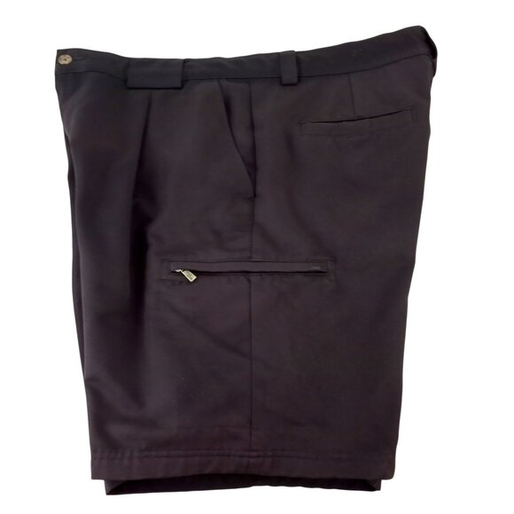 Izod XFG Xtreme Function Golf Cargo Shorts Single Pleat Solid Black - Picture 6 of 8